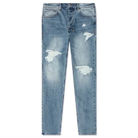 Ksubi Chitch Jungle Patch Nova Men's Blue Skinny Jeans SZ 31 NWOT